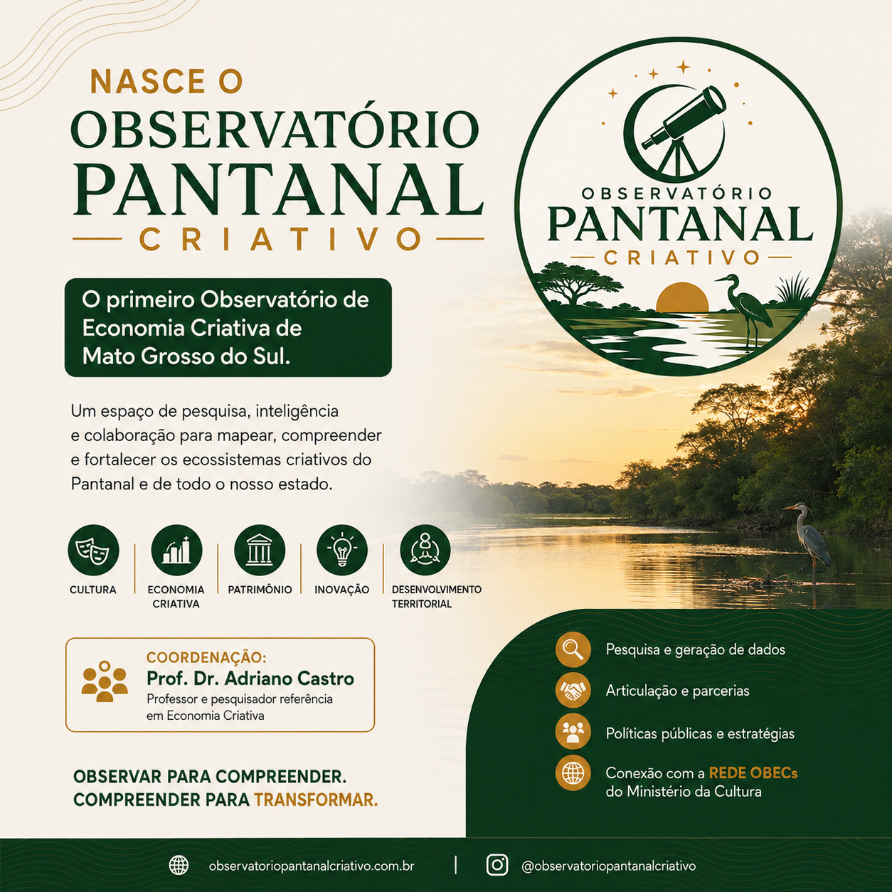 Mato Grosso do Sul ganha o primeiro Observatório de Economia Criativa do estado
